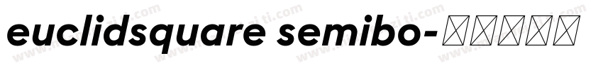 euclidsquare semibo字体转换